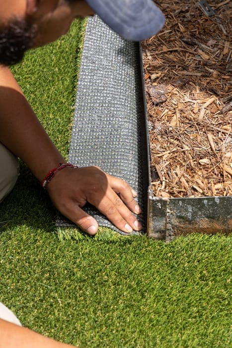 Turf edge close